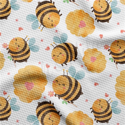 Bees Printed Liverpool AA1638 & Get a Free $89.99 Embroidery Bundle