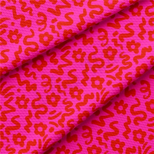 Valentine's Day Liverpool Bullet Textured Stretch Solid Strip Thick Knit Jersey Fabric