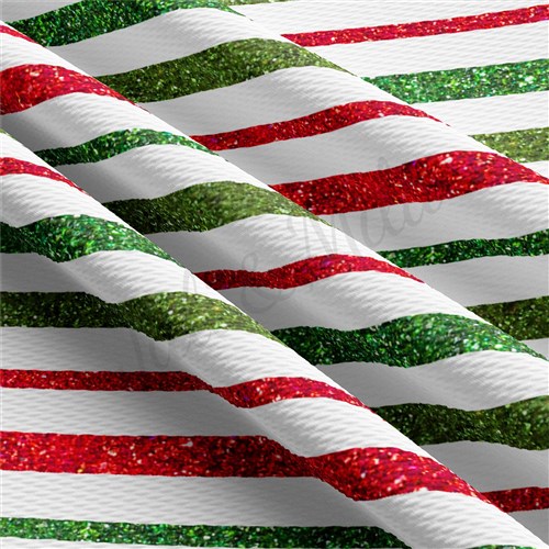 Christmas Printed Liverpool Bullet Textured Stretch Solid Strip Thick Knit Jersey Fabric
