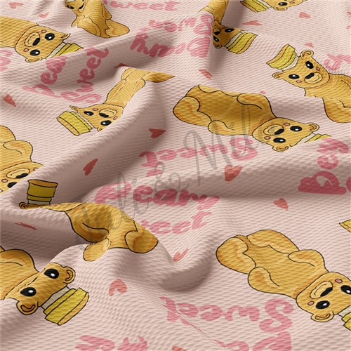 Valentine's Day bearysweet Liverpool Bullet Textured Stretch Solid Strip Thick Knit Jersey Fabric