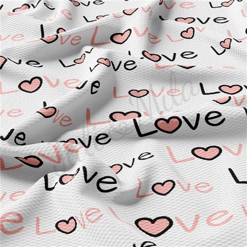 Valentine's Day Printed Liverpool Bullet Textured Stretch Solid Strip Thick Knit Jersey Fabric