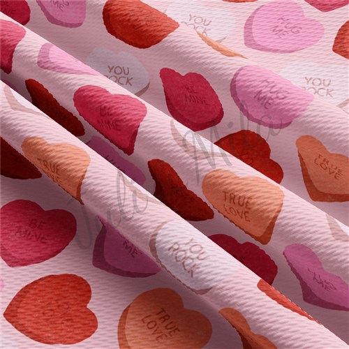 Valentine's Day Liverpool Bullet Textured Stretch Solid Strip Thick Knit Jersey Fabric