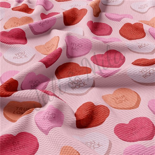 Valentine's Day Liverpool Bullet Textured Stretch Solid Strip Thick Knit Jersey Fabric