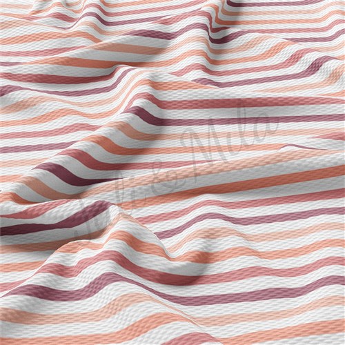 Printed Liverpool Bullet Textured Stretch Solid Strip Thick Knit Jersey Fabric