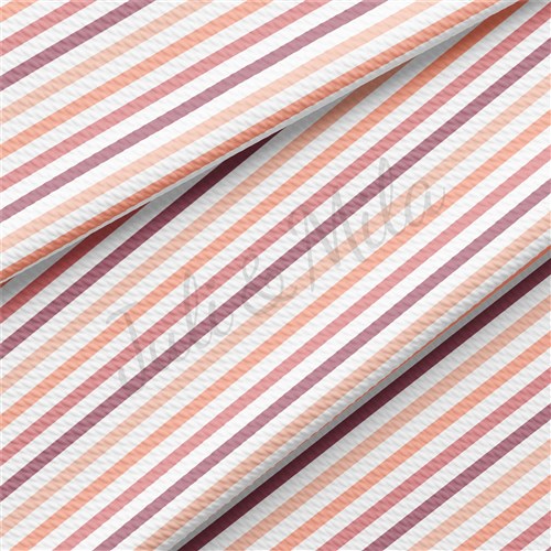 Printed Liverpool Bullet Textured Stretch Solid Strip Thick Knit Jersey Fabric