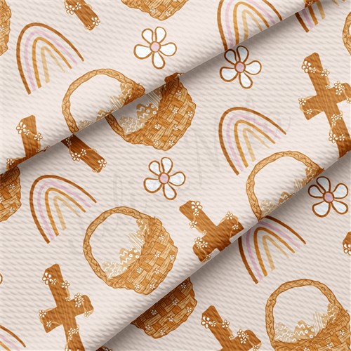 Easter Liverpool Bullet Textured Stretch Solid Strip Thick Knit Jersey Fabric