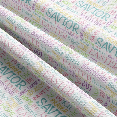 Easter AA2339 Liverpool Bullet Textured Stretch Solid Strip Thick Knit Jersey Fabric