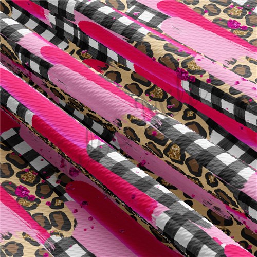 Valentine's Day Printed Liverpool Bullet Textured Stretch Solid Strip Thick Knit Jersey Fabric