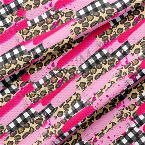 Valentine's Day Printed Liverpool Bullet Textured Stretch Solid Strip Thick Knit Jersey Fabric
