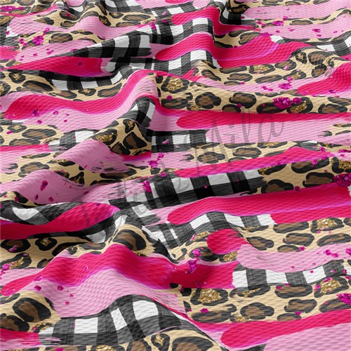 Valentine's Day Printed Liverpool Bullet Textured Stretch Solid Strip Thick Knit Jersey Fabric