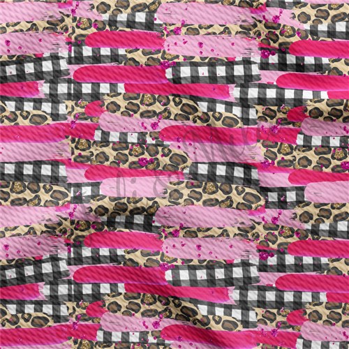 Valentine's Day Printed Liverpool Bullet Textured Stretch Solid Strip Thick Knit Jersey Fabric