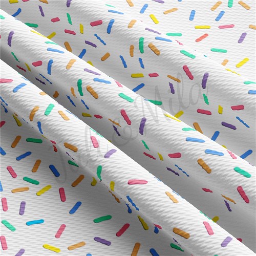 Sprinkles Liverpool Bullet Textured Stretch Solid Strip Thick Knit Jersey Fabric