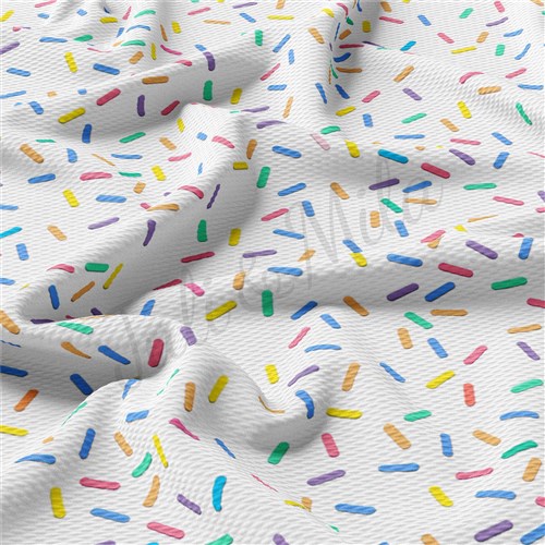Sprinkles Liverpool Bullet Textured Stretch Solid Strip Thick Knit Jersey Fabric