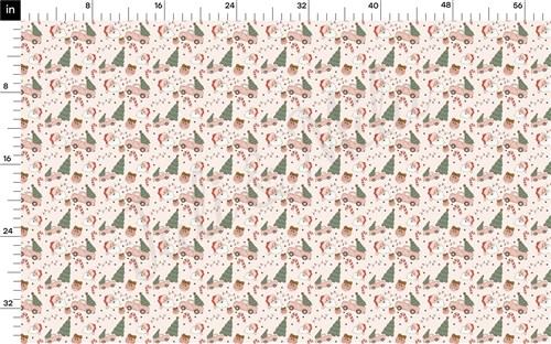 Christmas Printed Liverpool Bullet Textured Stretch Solid Strip Thick Knit Jersey Fabric