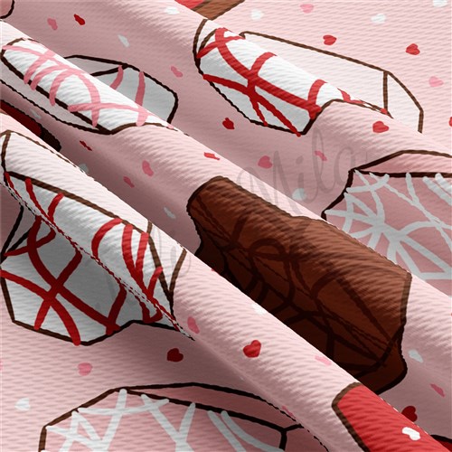 Valentine's Day Liverpool Bullet Textured Stretch Solid Strip Thick Knit Jersey Fabric