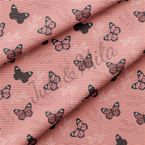 Printed Liverpool Fabric (Butterflies2) & Get a Free $89.99 Embroidery Bundle