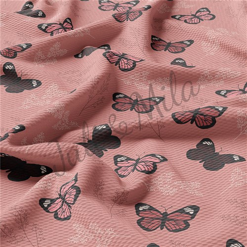 Printed Liverpool Fabric (Butterflies2) & Get a Free $89.99 Embroidery Bundle