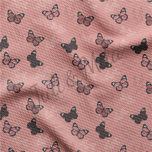 Printed Liverpool Fabric (Butterflies2) & Get a Free $89.99 Embroidery Bundle