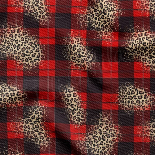 Christmas Christmas Liverpool Bullet Textured Stretch Solid Strip Thick Knit Jersey Fabric