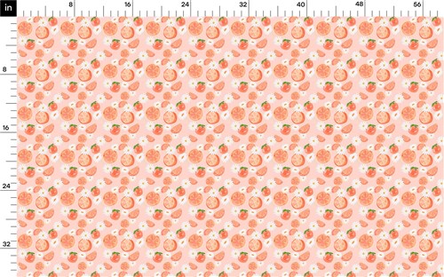 Peach Summer Printed Liverpool Bullet Textured Stretch Solid Strip Thick Knit Jersey Fabric