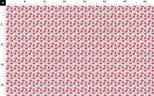Cherry Printed Liverpool Bullet Textured Stretch Solid Strip Thick Knit Jersey Fabric