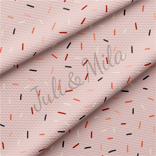 Christmas Printed Liverpool Bullet Textured Stretch Solid Strip Thick Knit Jersey Fabric