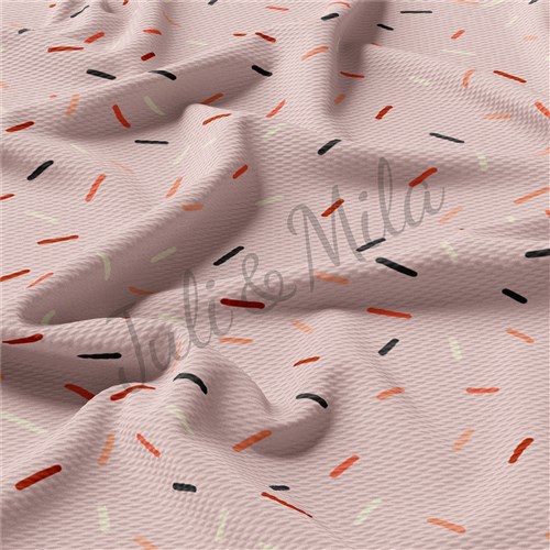 Christmas Printed Liverpool Bullet Textured Stretch Solid Strip Thick Knit Jersey Fabric
