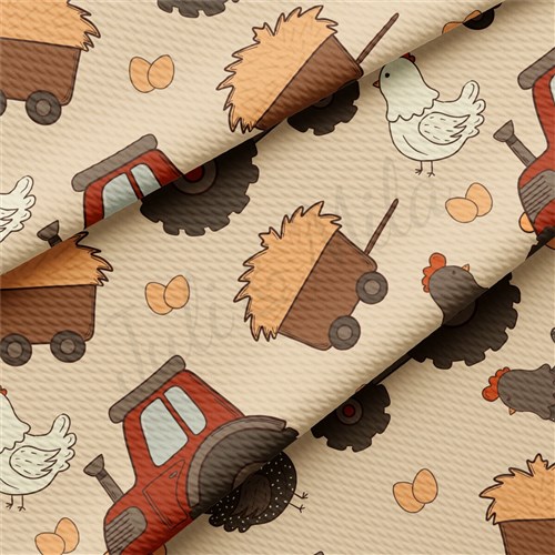 Tractor Farm Liverpool Bullet Textured Stretch Solid Strip Thick Knit Jersey Fabric