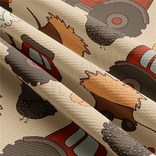 Tractor Farm Liverpool Bullet Textured Stretch Solid Strip Thick Knit Jersey Fabric