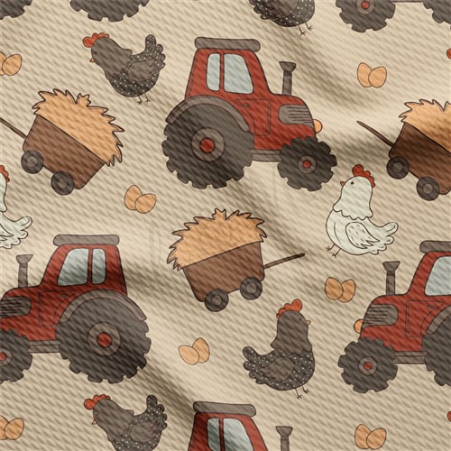 Tractor Farm Liverpool Bullet Textured Stretch Solid Strip Thick Knit Jersey Fabric