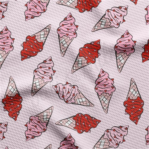 Valentine's Day Liverpool Bullet Textured Stretch Solid Strip Thick Knit Jersey Fabric