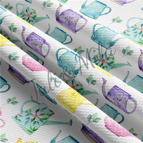Easter Printed Liverpool Fabric Egg Bunny Pastel(E32) & Get a Free $89.99 Embroidery Bundle