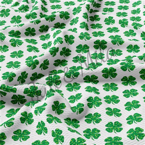 St. Patrick's Day Printed Liverpool  Stretch Solid Strip  & Get a Free $89.99 Embroidery Bundle