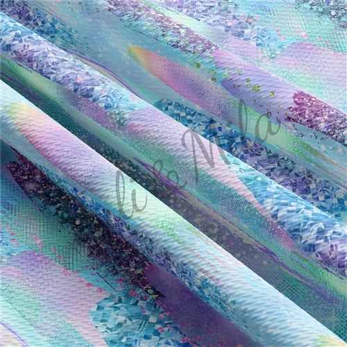 Printed Liverpool 4 Way Fabric Paintsmear8blue & Get a Free $89.99 Embroidery Bundle