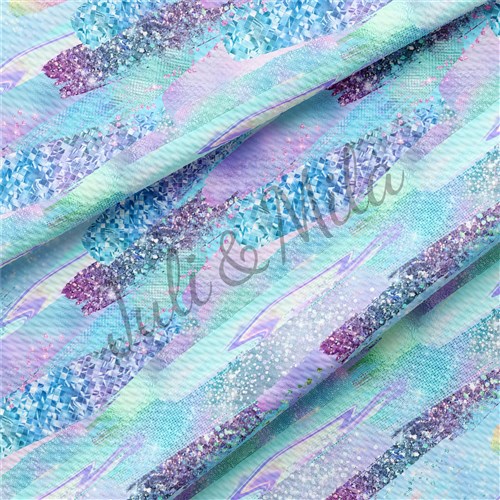 Printed Liverpool 4 Way Fabric Paintsmear8blue & Get a Free $89.99 Embroidery Bundle