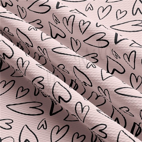 Valentine's Day Liverpool Bullet Textured Stretch Solid Strip Thick Knit Jersey Fabric