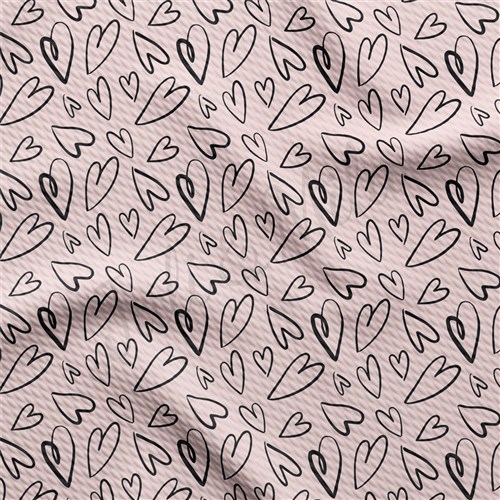 Valentine's Day Liverpool Bullet Textured Stretch Solid Strip Thick Knit Jersey Fabric