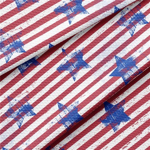 Patriotic 4th of July Printed Liverpool AA1625 & Get a Free $89.99 Embroidery Bundle