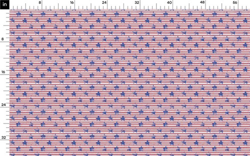 Patriotic 4th of July Printed Liverpool AA1625 & Get a Free $89.99 Embroidery Bundle