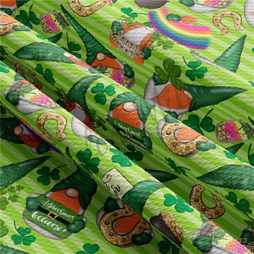 St. Patrick's Day Liverpool Bullet Textured Stretch Solid Strip Thick Knit Jersey Fabric