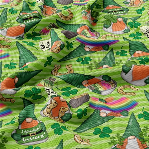 St. Patrick's Day Liverpool Bullet Textured Stretch Solid Strip Thick Knit Jersey Fabric