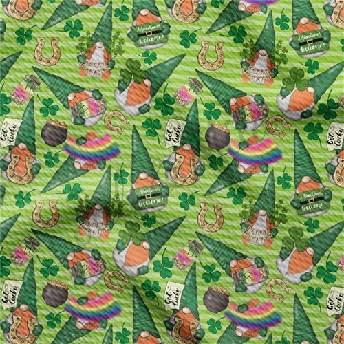 St. Patrick's Day Liverpool Bullet Textured Stretch Solid Strip Thick Knit Jersey Fabric