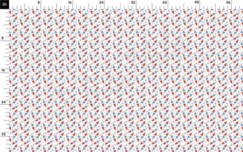 4th of July Printed Liverpool Bullet Textured Stretch Solid Strip Thick Knit Jersey Fabric