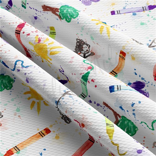 Back to School AA2379 Liverpool Bullet Textured Stretch Solid Strip Thick Knit Jersey Fabric