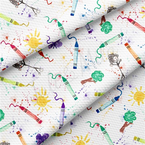 Back to School AA2379 Liverpool Bullet Textured Stretch Solid Strip Thick Knit Jersey Fabric