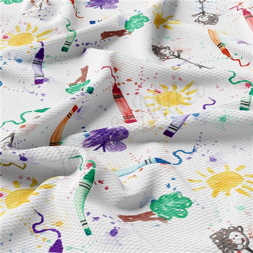 Back to School AA2379 Liverpool Bullet Textured Stretch Solid Strip Thick Knit Jersey Fabric