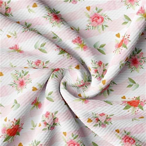 Printed Liverpool 4 Way Fabric Valentines day(V8) & Get a Free $89.99 Embroidery Bundle