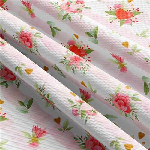 Printed Liverpool 4 Way Fabric Valentines day(V8) & Get a Free $89.99 Embroidery Bundle