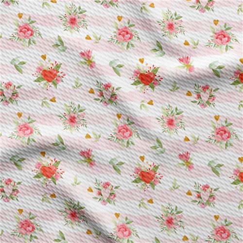 Printed Liverpool 4 Way Fabric Valentines day(V8) & Get a Free $89.99 Embroidery Bundle