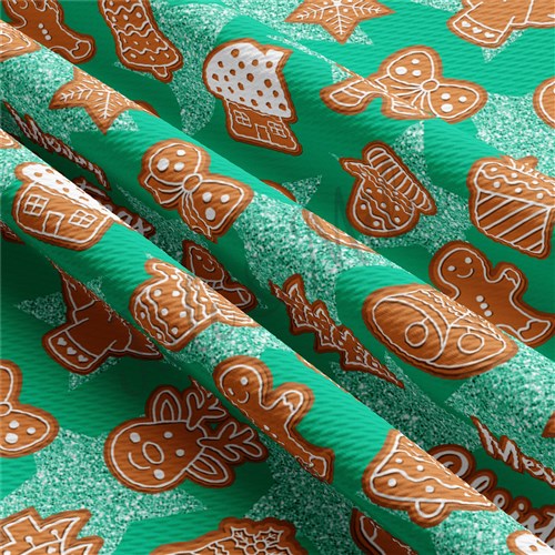 Christmas Liverpool Bullet Textured Stretch Solid Strip Thick Knit Jersey Fabric